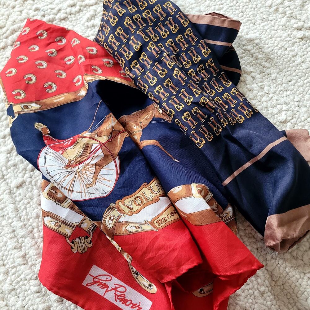 Vintage Equestrian Scarfs Bundle Jim Renior